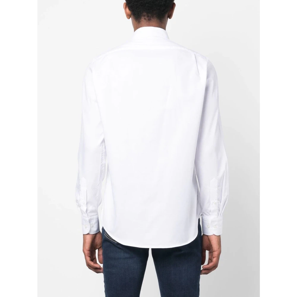 PAUL & SHARK Katoenen Shirt Klassiek Ontwerp Cop3030 White Heren