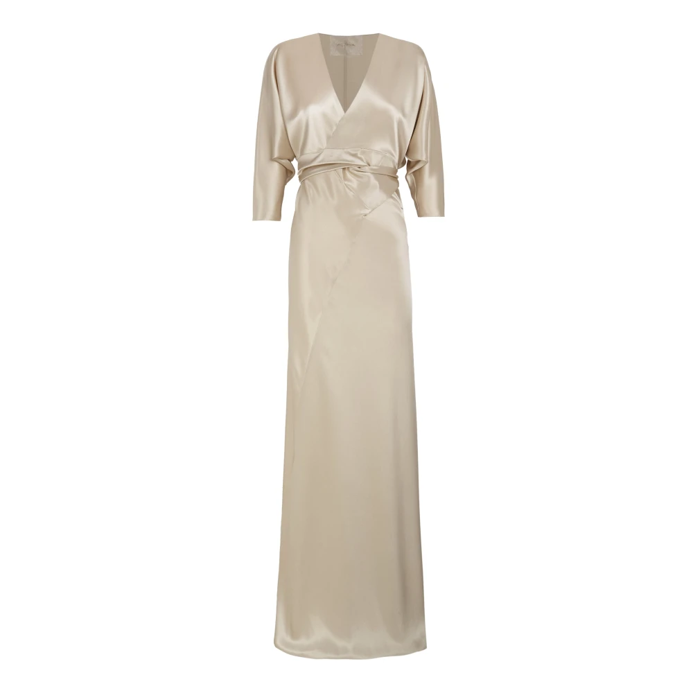 Cortana Women's Beige Gowns, Xs, Amara, Dress Champagne