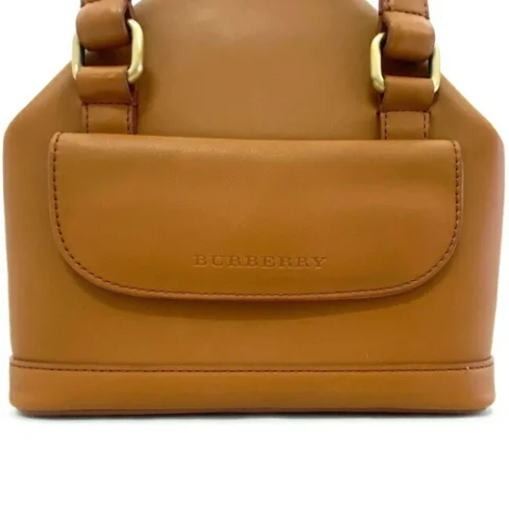 Burberry Vintage Pre-owned Leather shoulder-bags Brown Dames