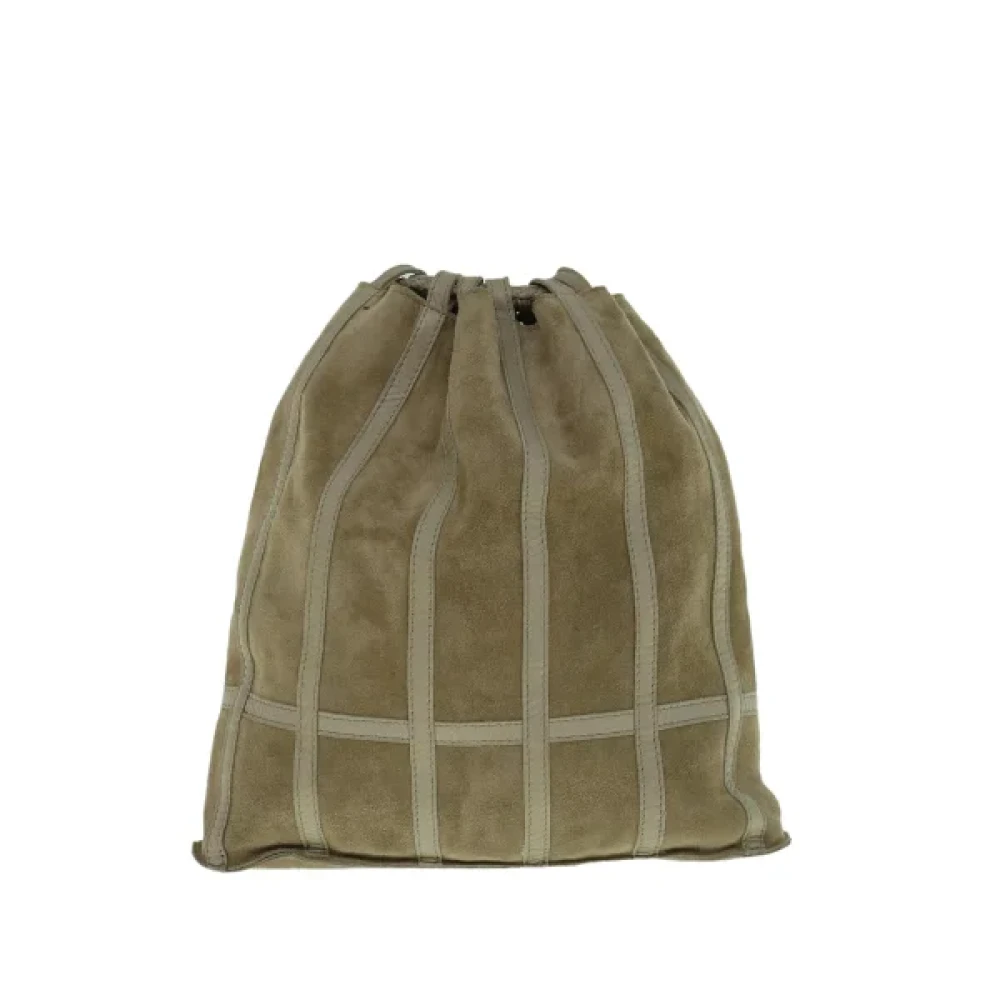Bottega Veneta Vintage Pre-owned Suede shoulder-bags Beige Dames