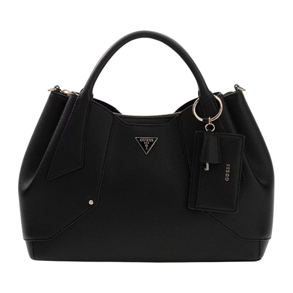Guess Women's Black Isola Shoulder Bag - Handbags - One Size - Bags