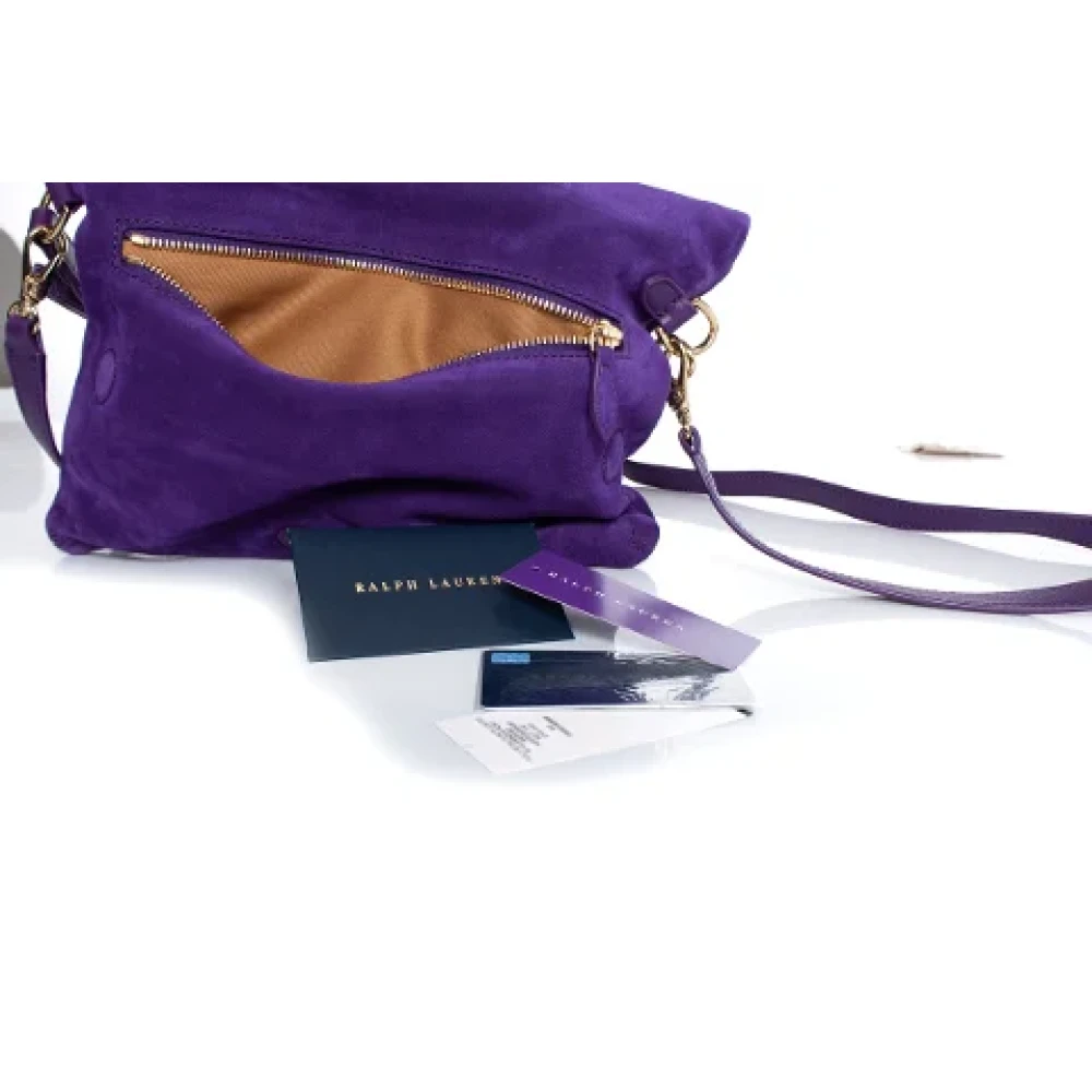 Ralph Lauren Suede shoulder-bags Purple Dames