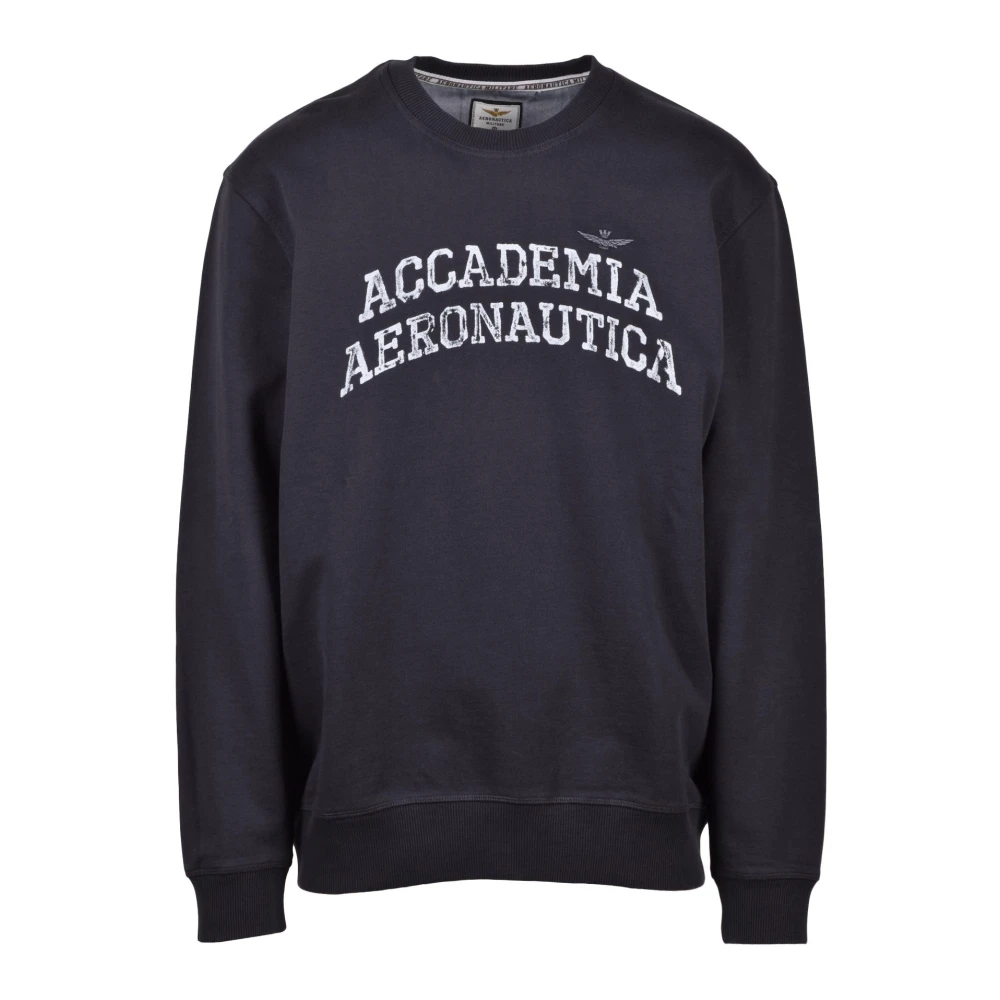 aeronautica militare Sweatshirt Black Heren