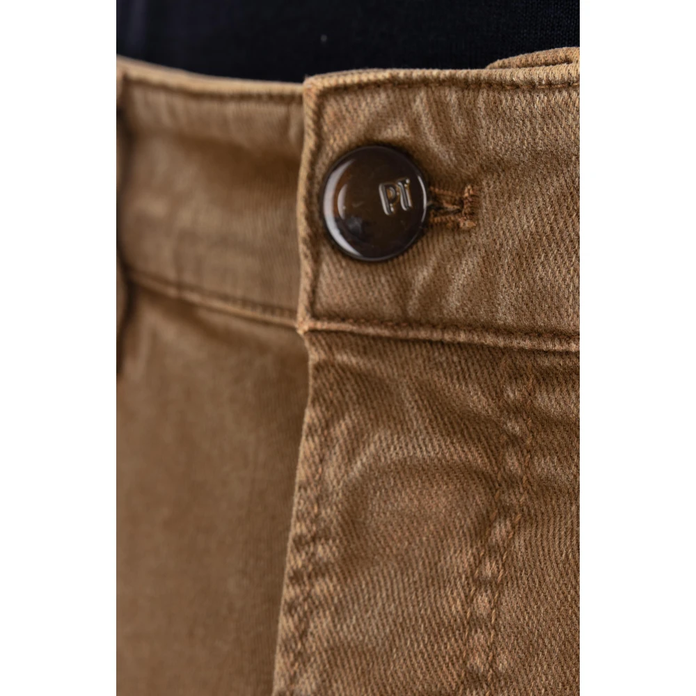 PT Torino Bruine Denim Tapered Fit Jeans Brown Heren
