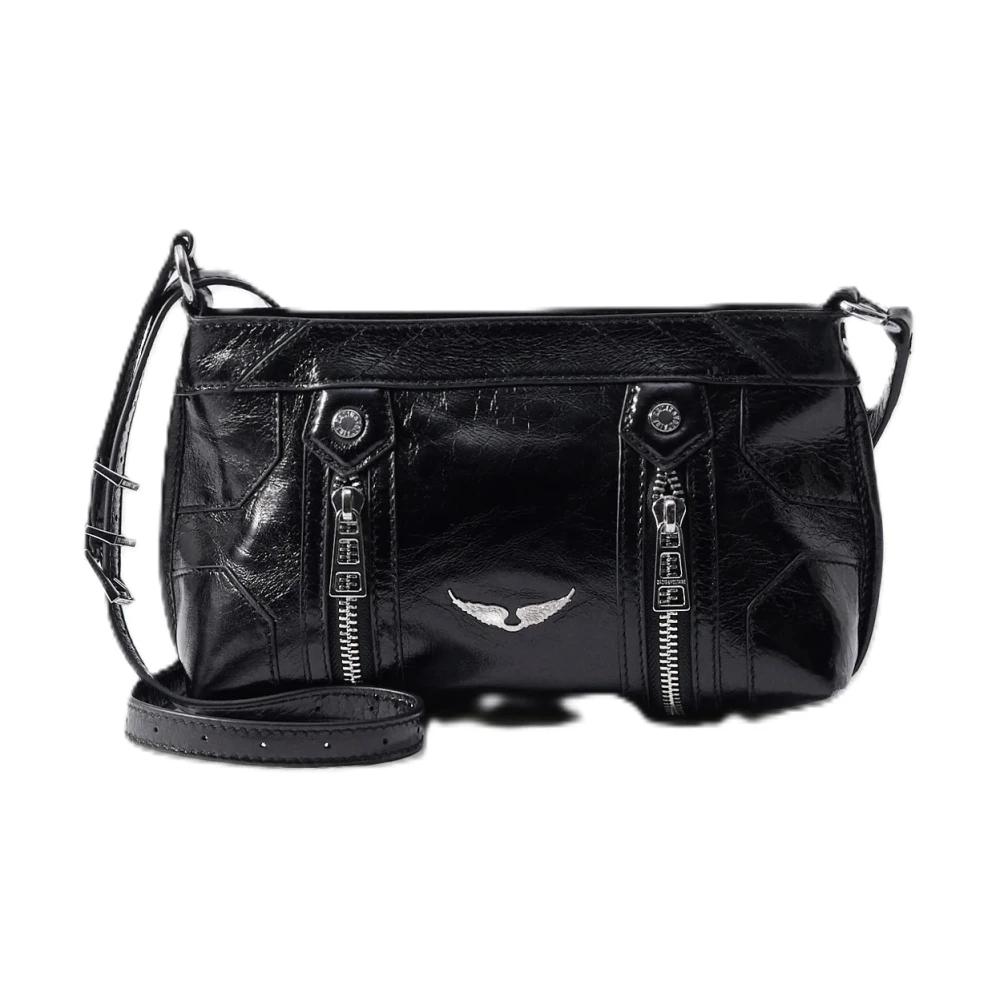 Zadig & Voltaire Donna Nero Sunny Mood Vintage Patent Bag