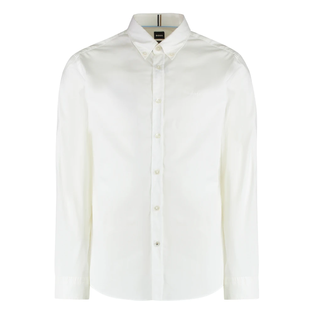 Hugo White Formal Shirts, Male, 2XL, Slim Fit Shirt