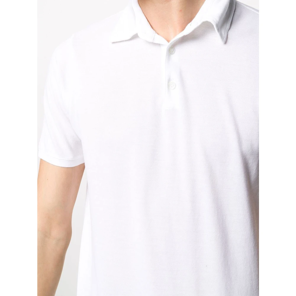 Zanone Heren Polo Shirt Z0001 White Heren