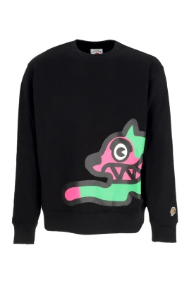 Svart Running Dog Sweatshirt Crewneck