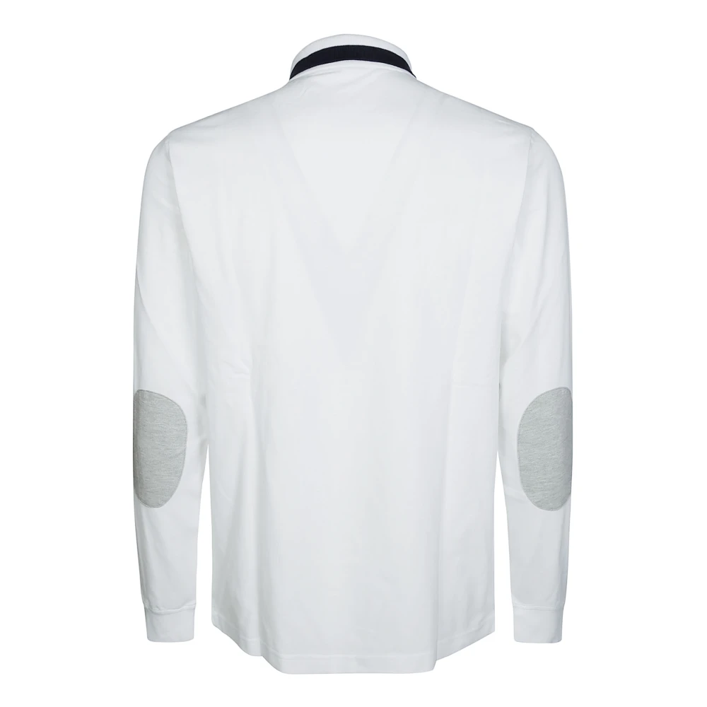 Sun68 Gestreept Poloshirt White Heren