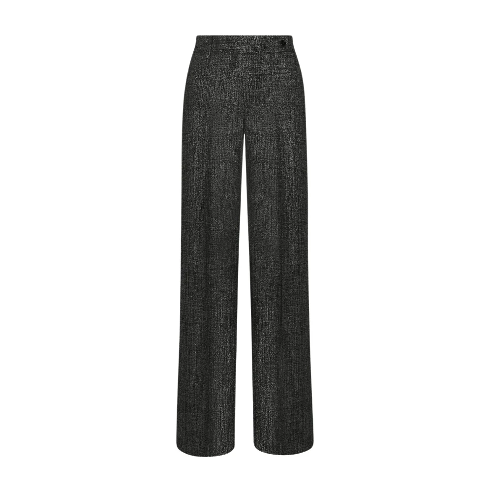 Kiton Wolblend Straight Cut Broek Gray Dames