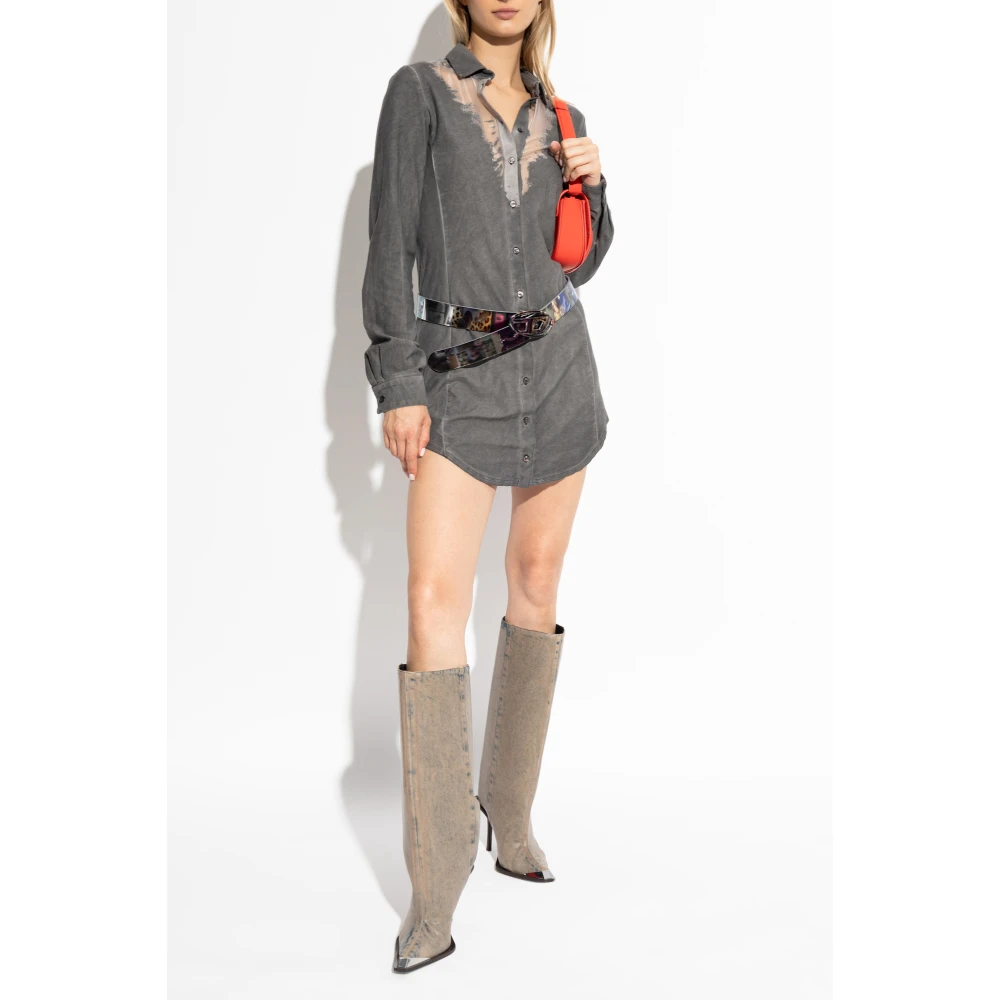 Diesel Jurk D-Giseld-P1 Gray Dames