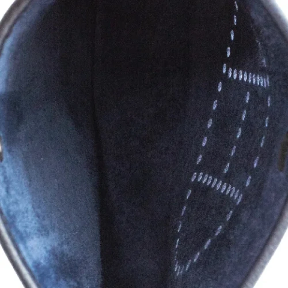 Hermès Vintage Pre-owned Leather shoulder-bags Blue Dames