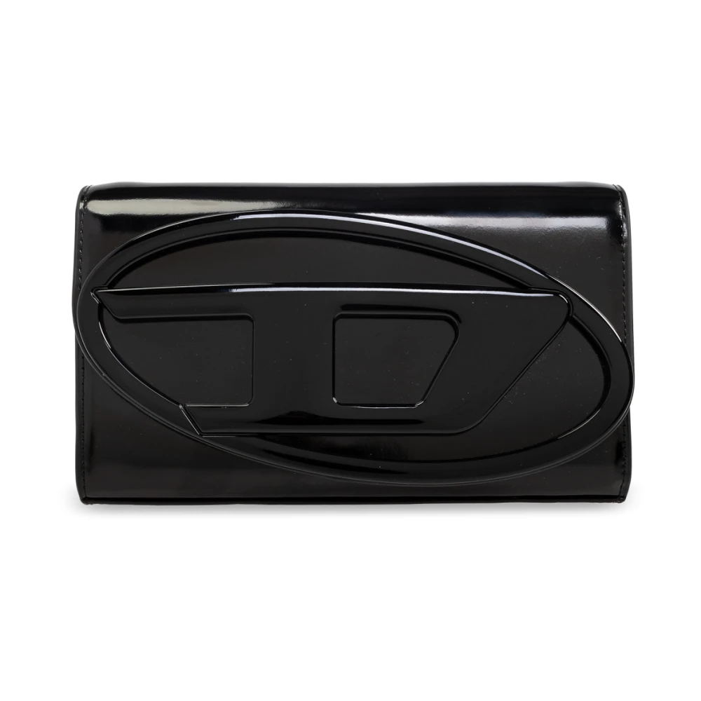 Diesel Portemonnee aan de 1DR riem Black Dames