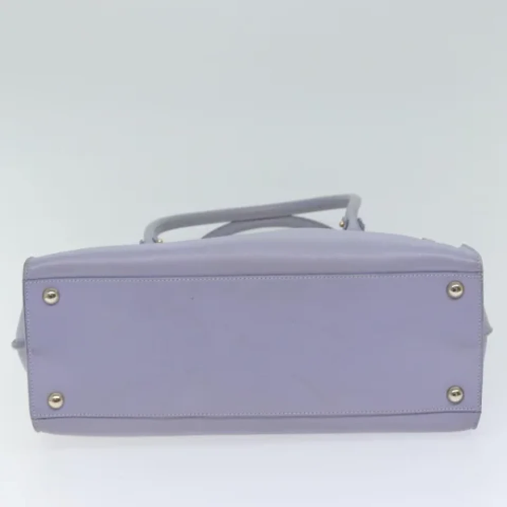 Salvatore Ferragamo Pre-owned Leather handbags Purple Dames