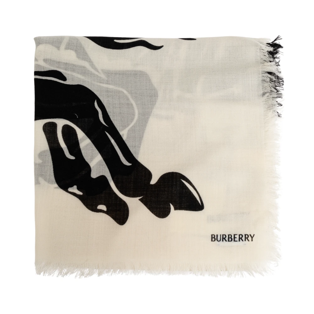 Burberry Wollen sjaal White Unisex