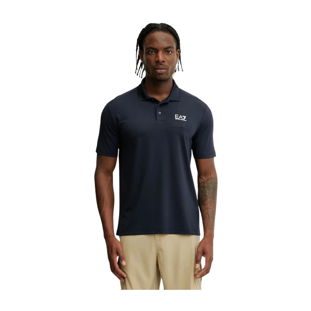 Emporio Armani Ea7 Mannelijk Blauw Polo Shirts