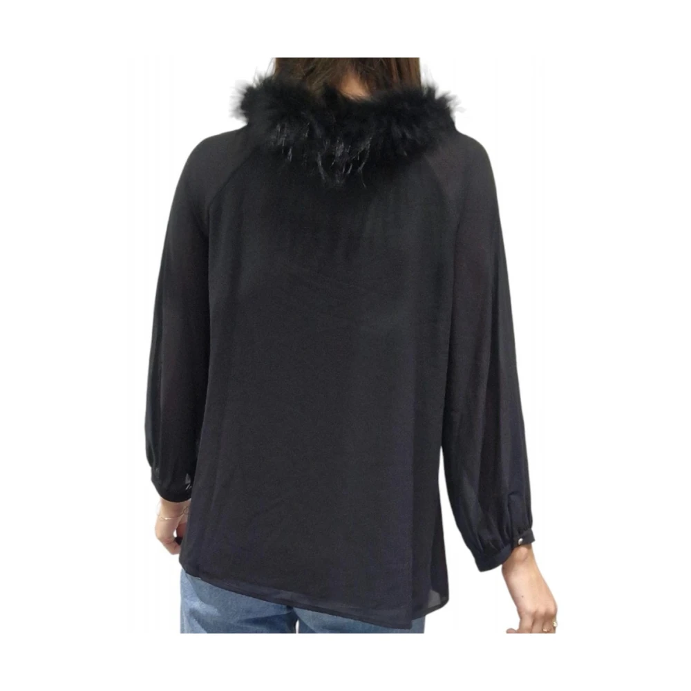 Fracomina Polyester Shirt Black Dames