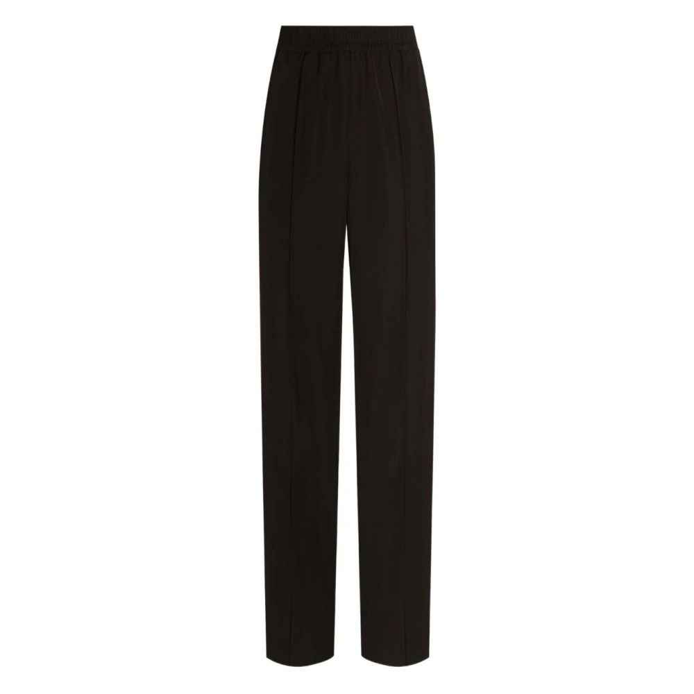 Dolce & Gabbana Women's Black Wide Trousers, M, Wide Trousers