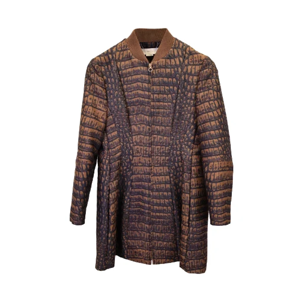 Stella McCartney Pre-owned Polyester outerwear Brown Dames