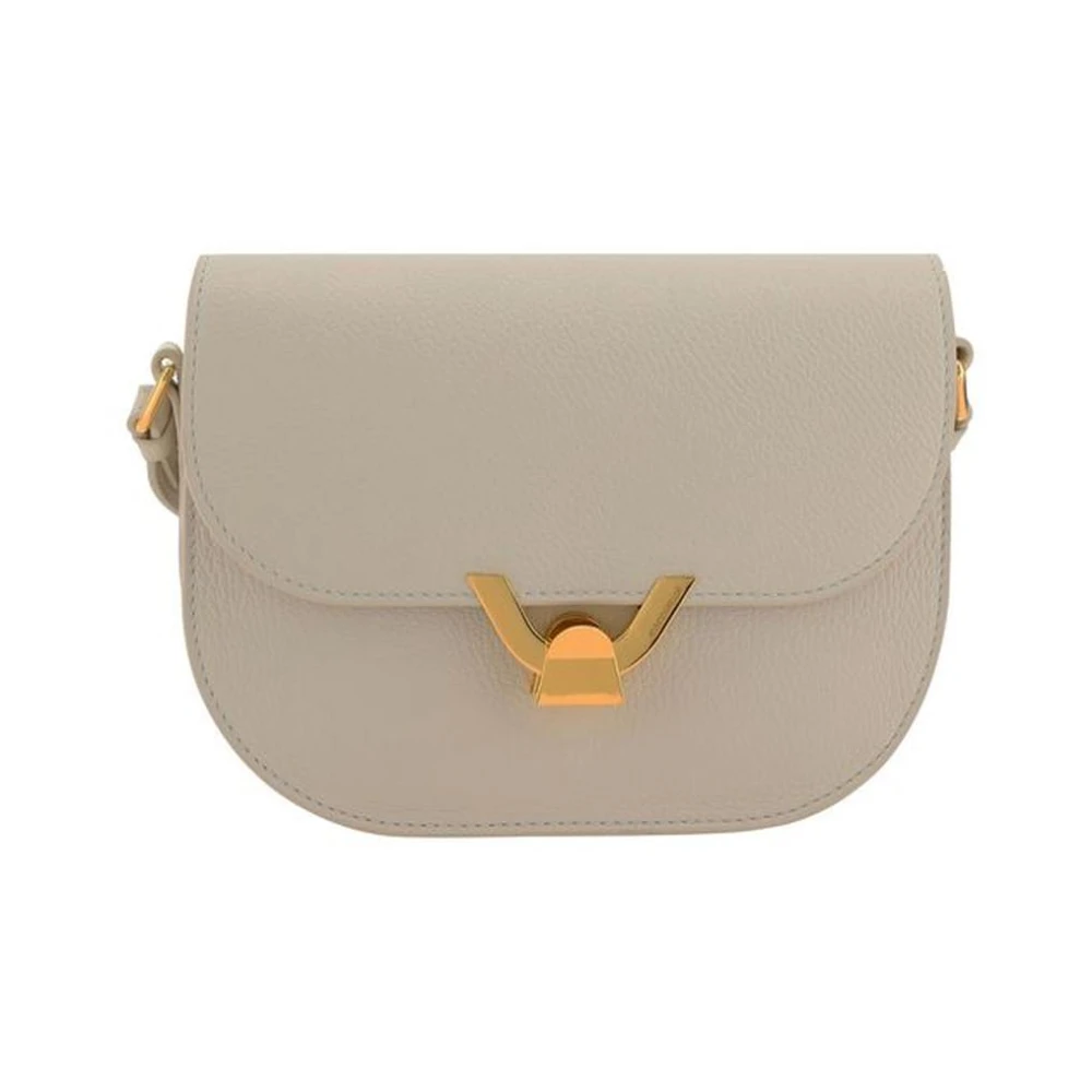 Coccinelle Granaatleren Schoudertas met Klep Beige Dames