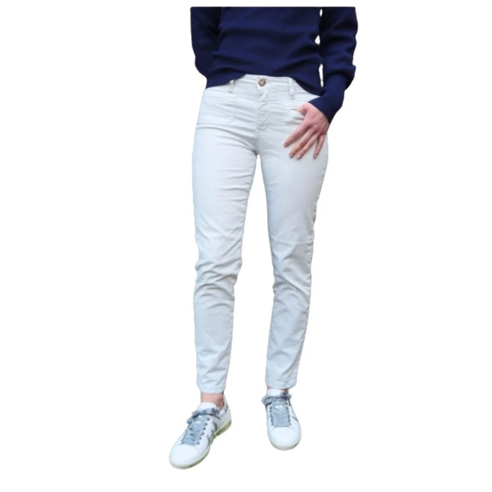 Islow Clara Gestreepte Broek White Dames