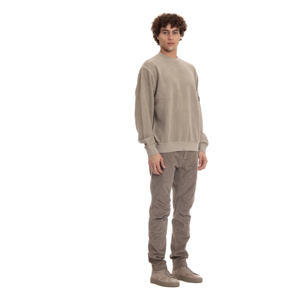 C.P. Company Unieke Crewneck Sweater met Stijlvolle Details Beige Heren