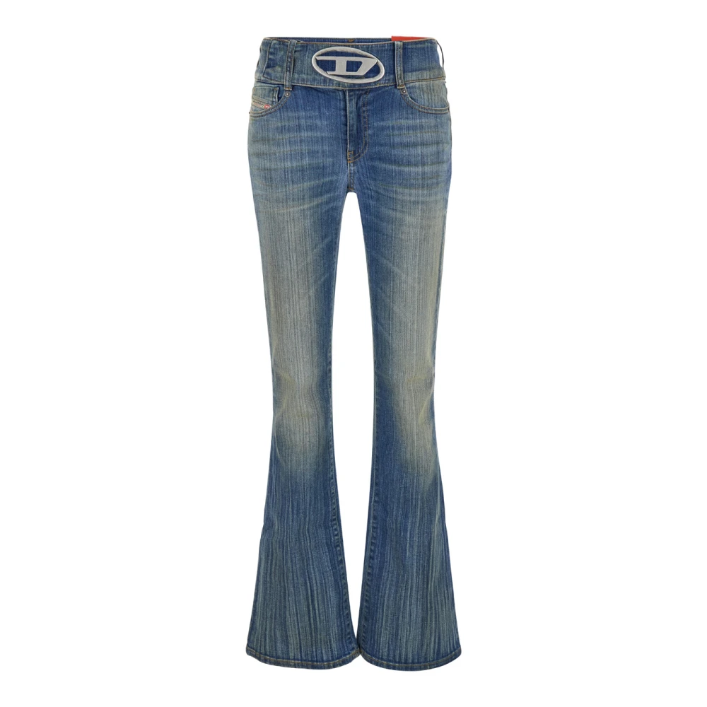 Diesel Lichtblauwe Flared Jeans Blue Dames