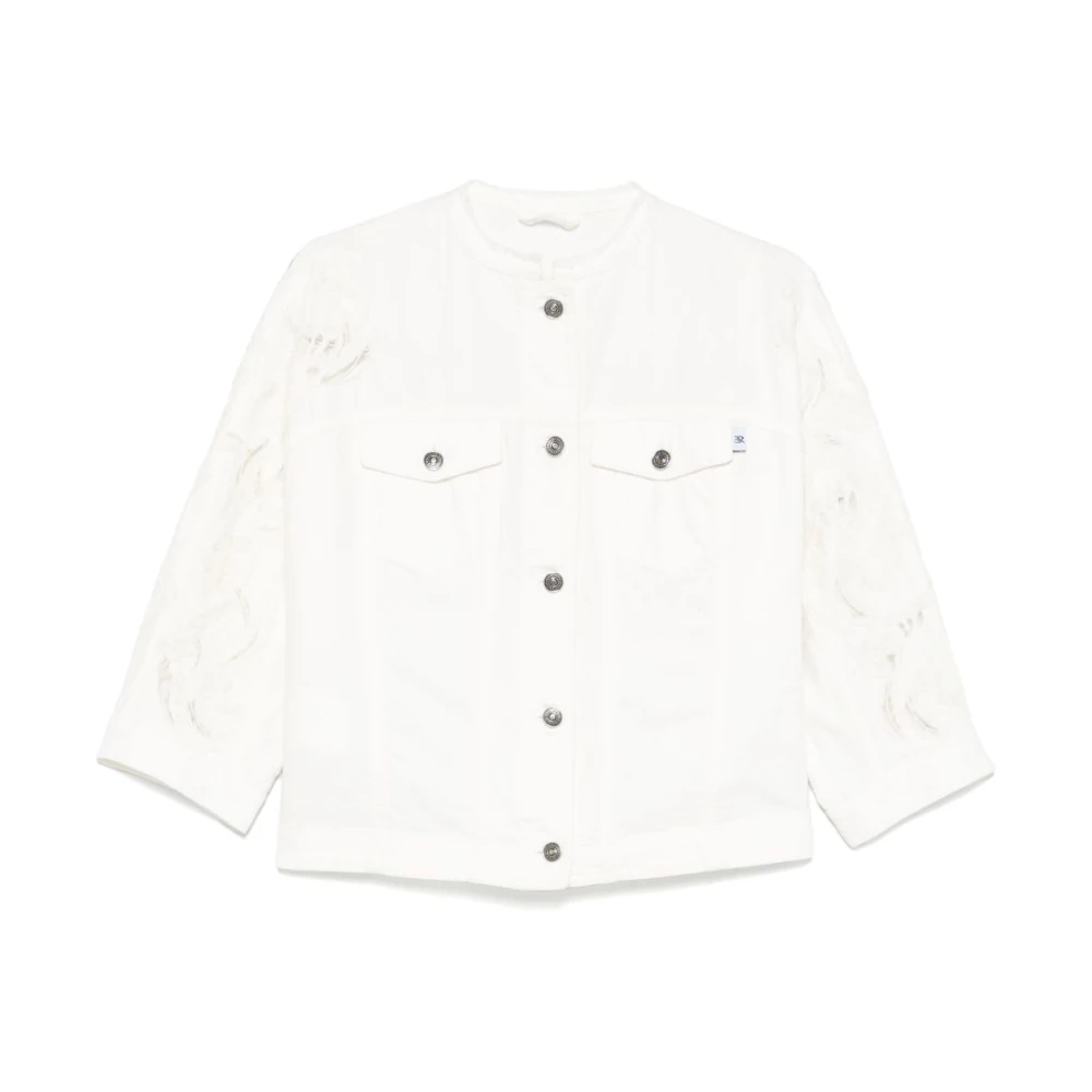 Ermanno Scervino Stijlvolle Jassen Collectie White Dames