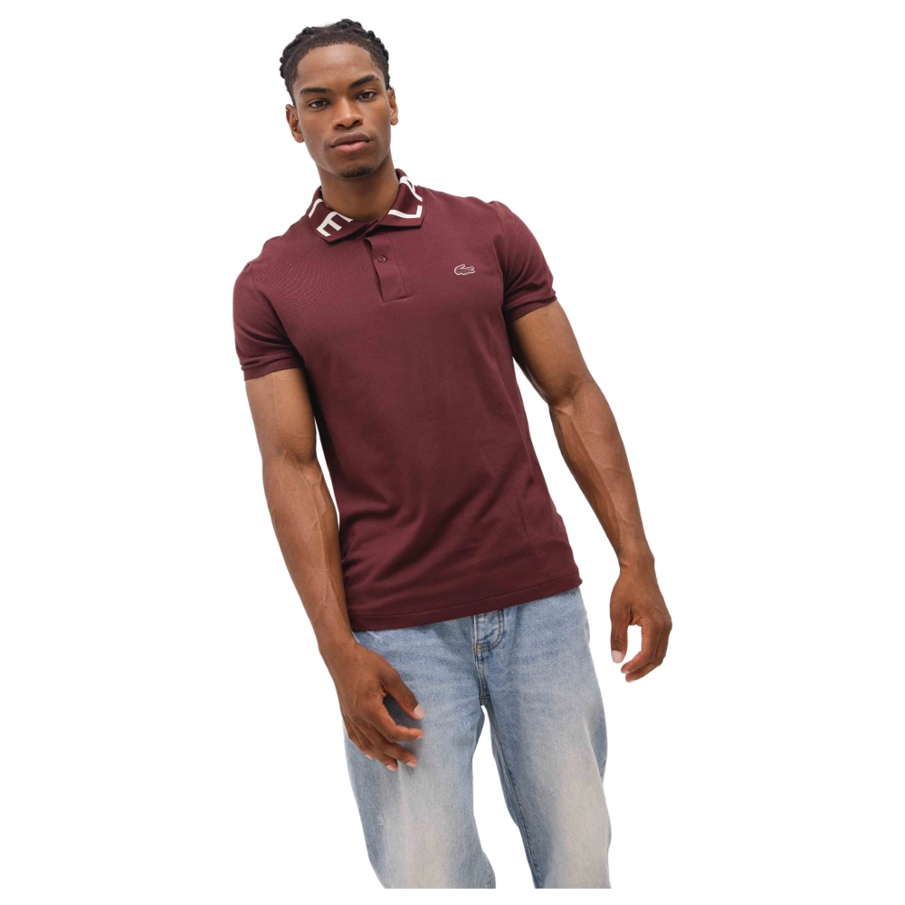 Lacoste Rode Movement Polo Shirt Heren Red Heren