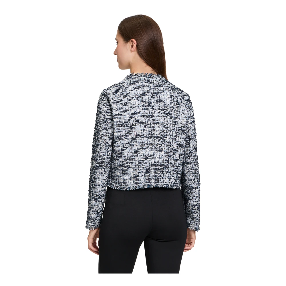 Betty Barclay Fringe Blazer Jas Black Dames