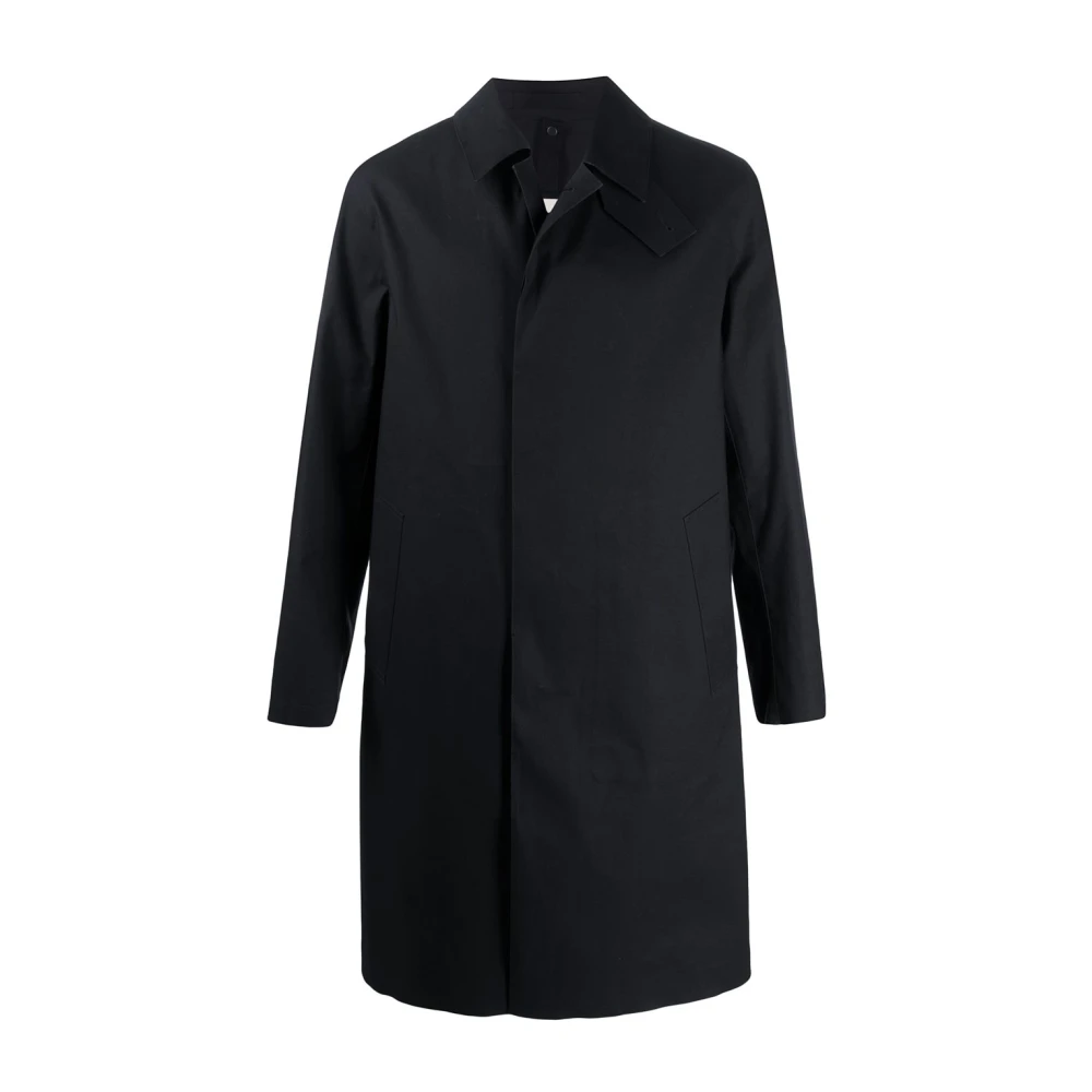 Mackintosh Zwarte Regenjas Stijlvol Waterdicht Buitenkleding Black Heren