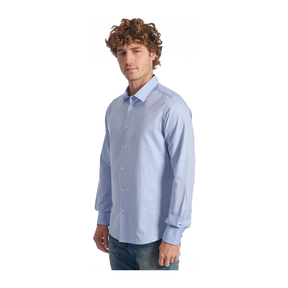 Baldinini Tijdloze Elegantie Overhemd met Lange Mouwen Blue Heren