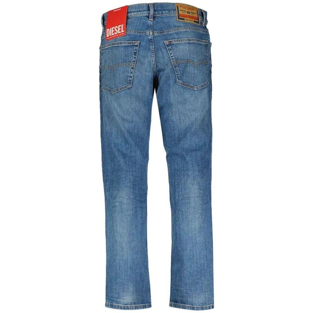 Diesel Slim-fit Katoen Blauw Gewassen Jeans Blue Heren