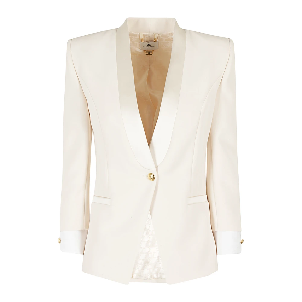 Elisabetta Franchi Stijlvolle Jas Beige Dames