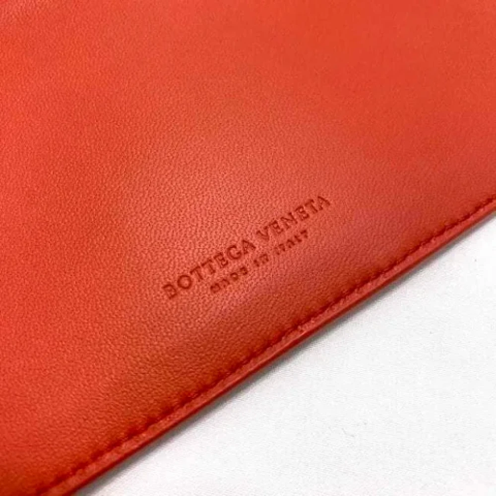 Bottega Veneta Vintage Pre-owned Leather wallets Red Dames