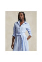 longue-robe-chemise-en-popeline-avec-logo-brode