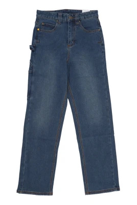 Avslappnad Snickare Herr Jeans Mörk Sten