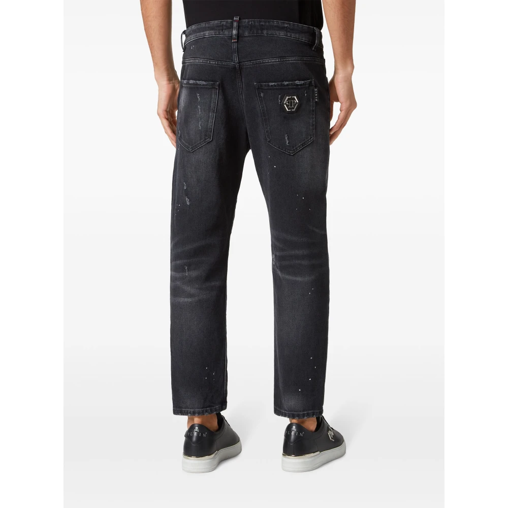 Philipp Plein Detroit Jeans Black Heren
