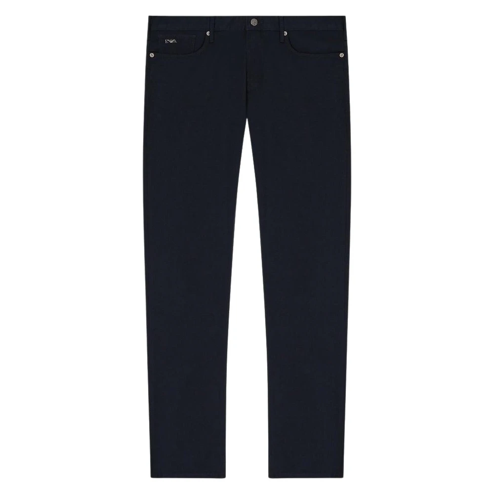Emporio Armani Mannelijk Blauw Jeans Heren, W32, Katoen, Slim-Fit Jeans