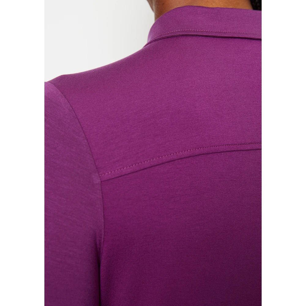 Marc O'Polo Jersey blouse regulier Purple Dames