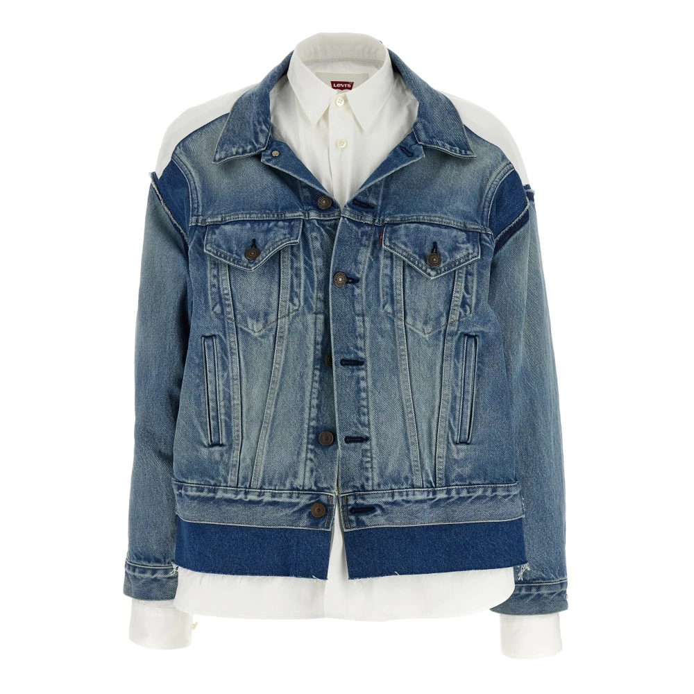 Junya Watanabe Multicolor Shirt Denim Jacket - Female - Denim Jackets - M - Jackets