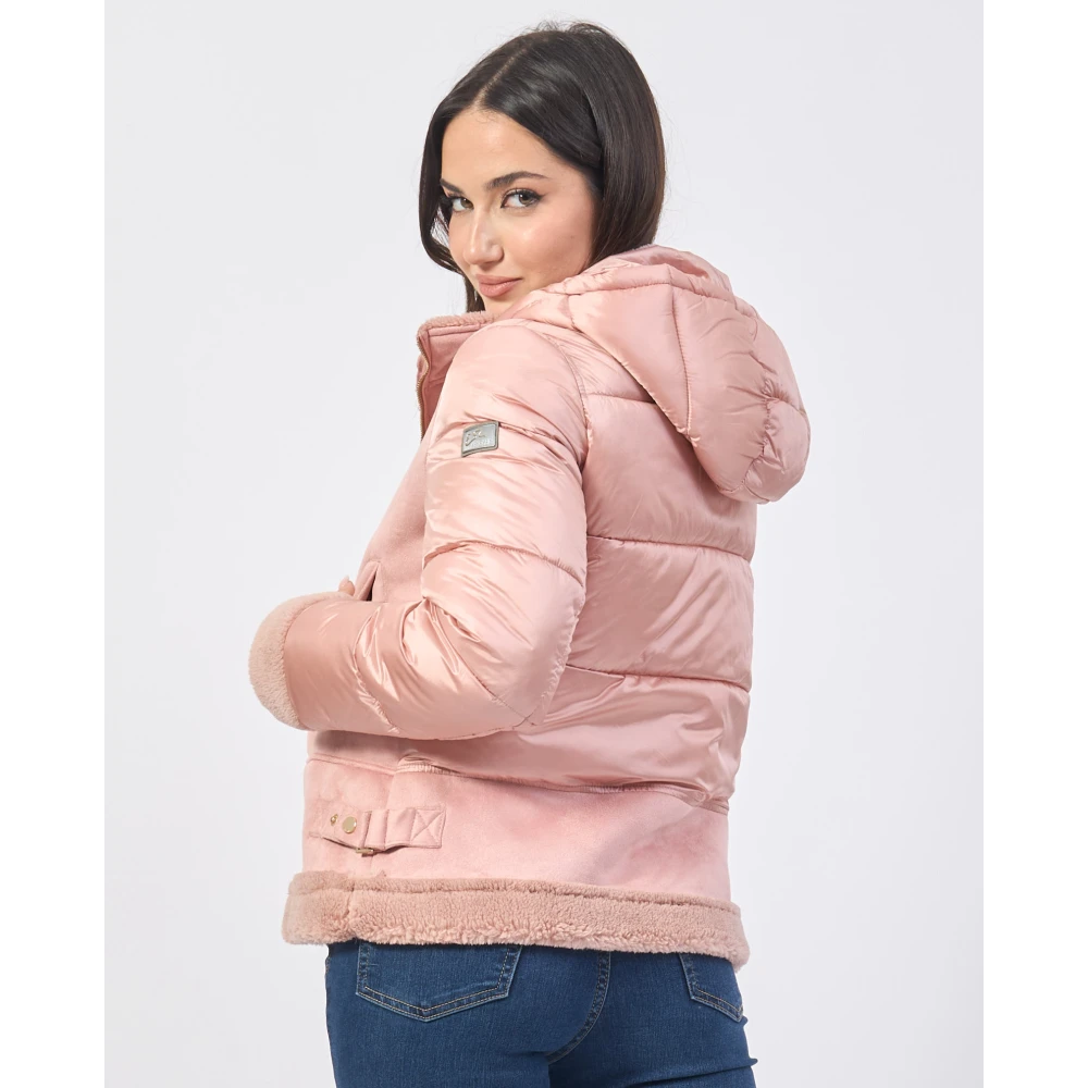 YES ZEE Roze Winterjas voor Vrouwen Pink Dames