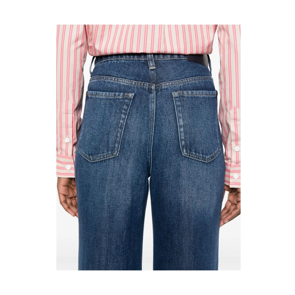 7 For All Mankind Wijde Jeans Denim Blue Dames