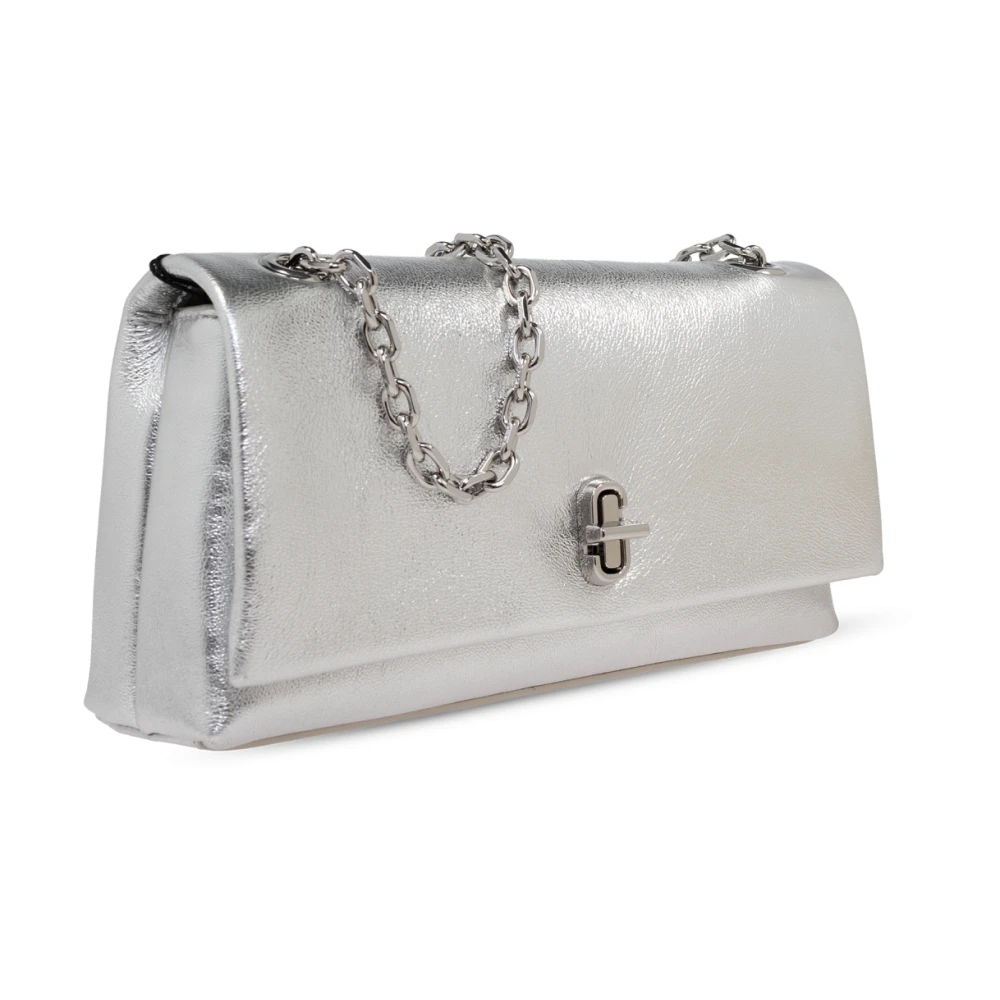 Marc Jacobs Leren schoudertas Gray Dames