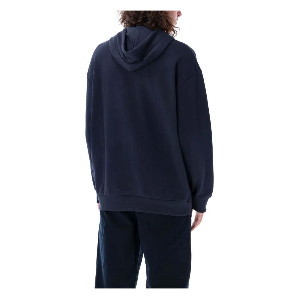 A.p.c. Donkerblauwe Gebreide Milo Hoodie Blue Heren