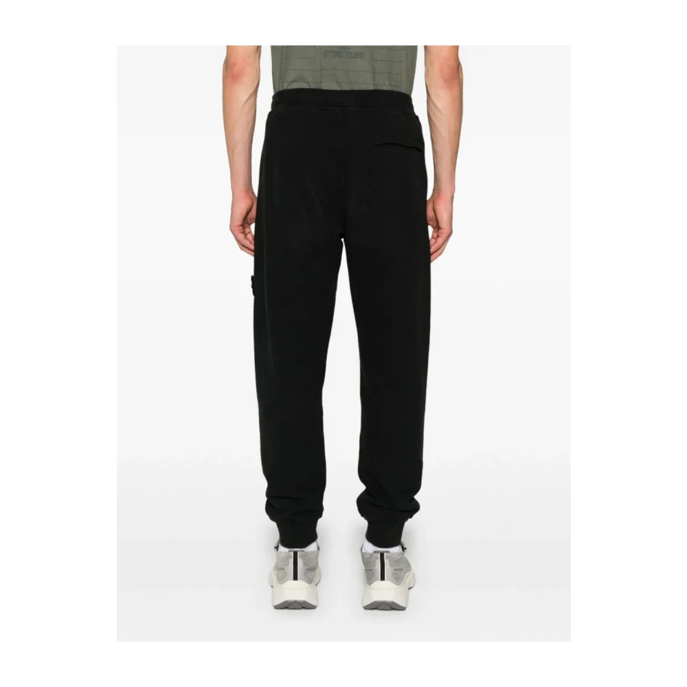 Stone Island Zwarte Stijlvolle Broek Black Heren