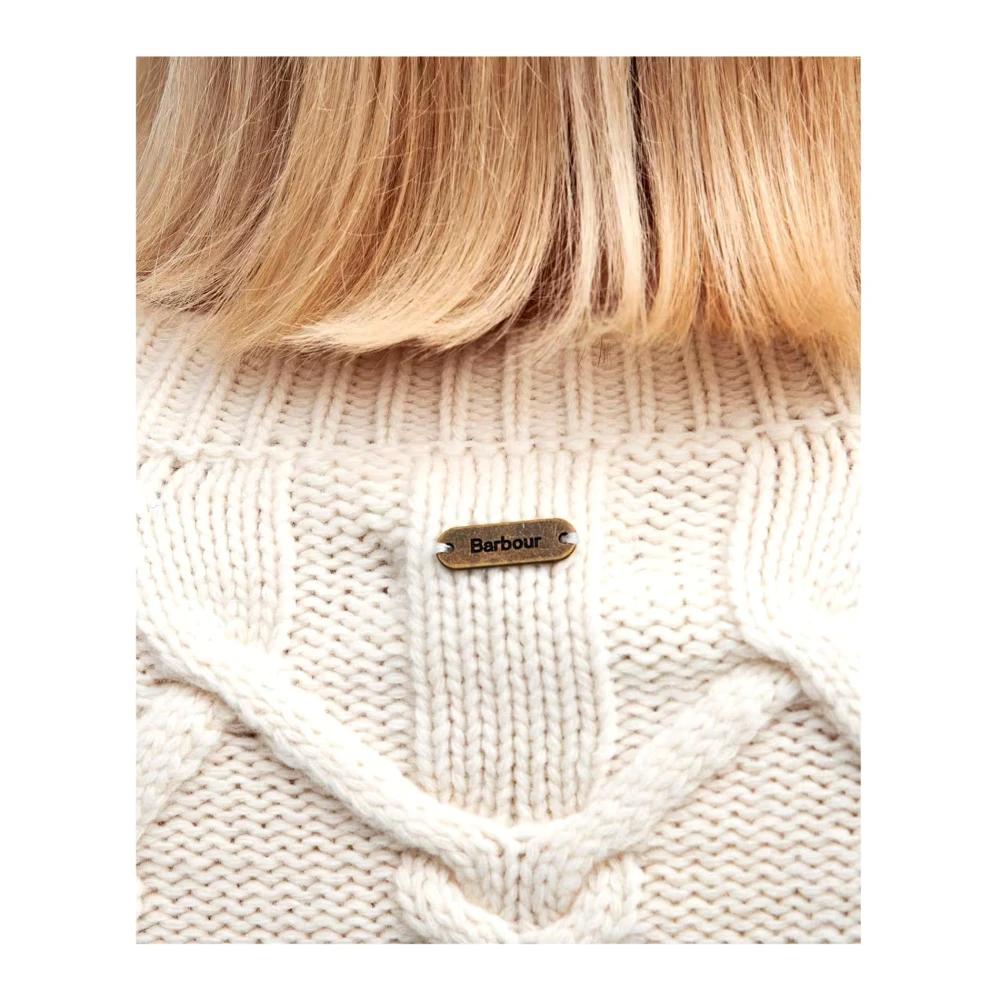 Barbour Gebreid Vest Lorelei Ivoor White Dames