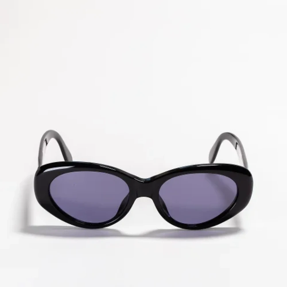 Chanel Vintage Pre-owned Acetate sunglasses Black Dames