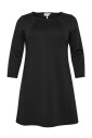 black-deep-dress-with-cropped-sleeves