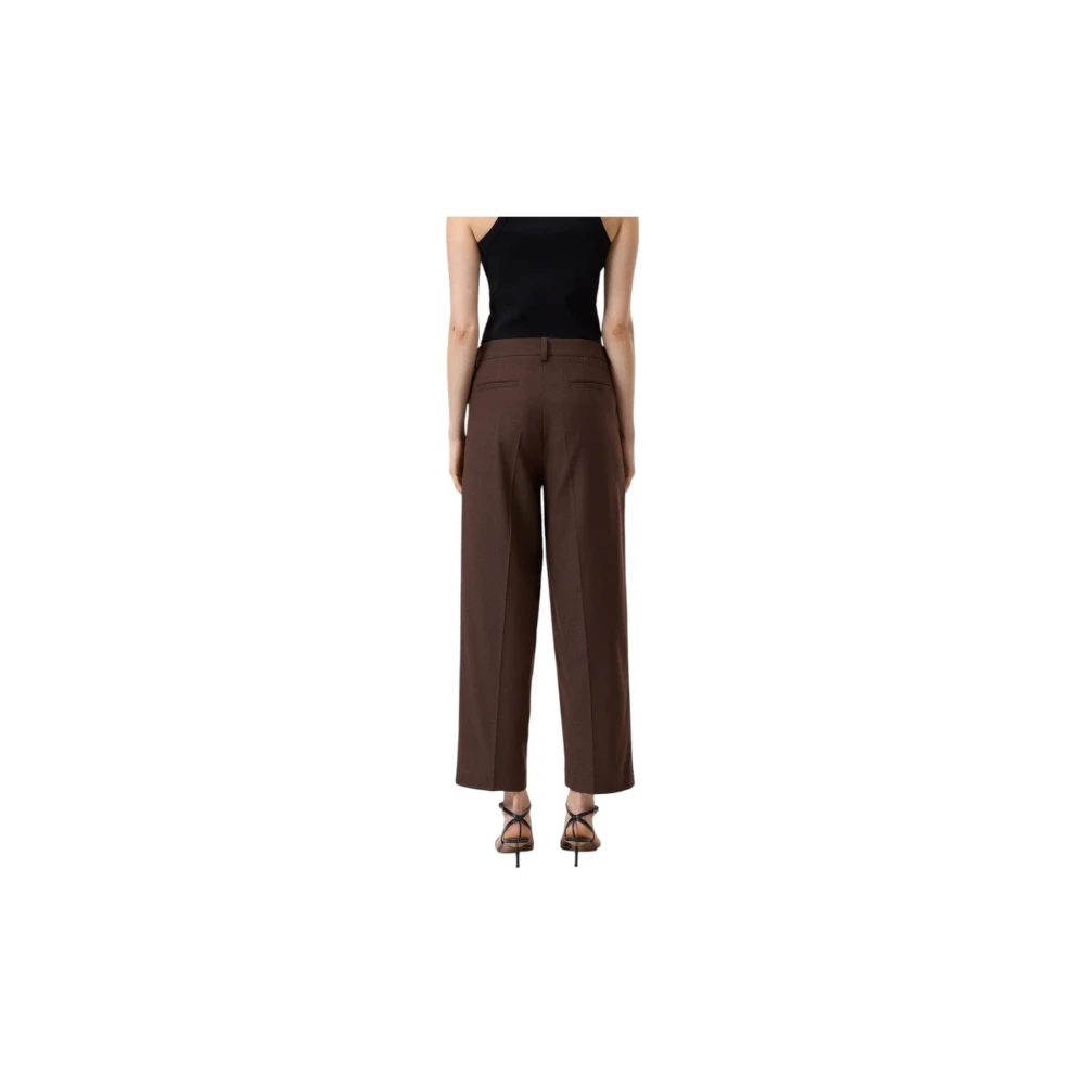 closed Relaxed Fit Ruthy Bruine Broek Brown Dames